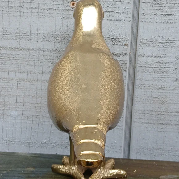 Unique Vintage Gold Bird Figurine